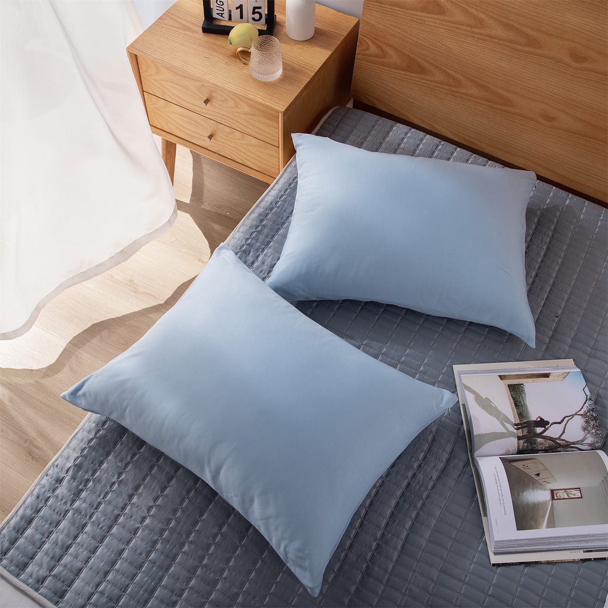 Types of Pillowcase Enclosures Envelope and Zipper by Kasentex Bedding Medium