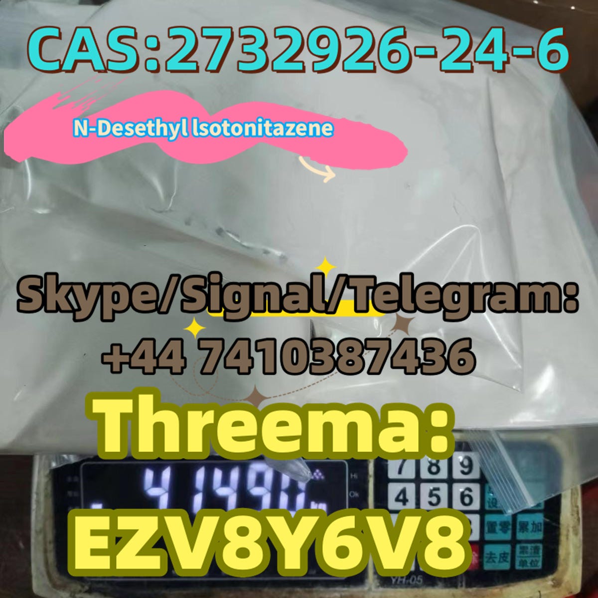 N Desethyl Lsotonitazene CAS 2732926 24 6 Zguoguo Medium n-desethyl-lsotonitazene-cas-2732926-24-6-zguoguo-medium