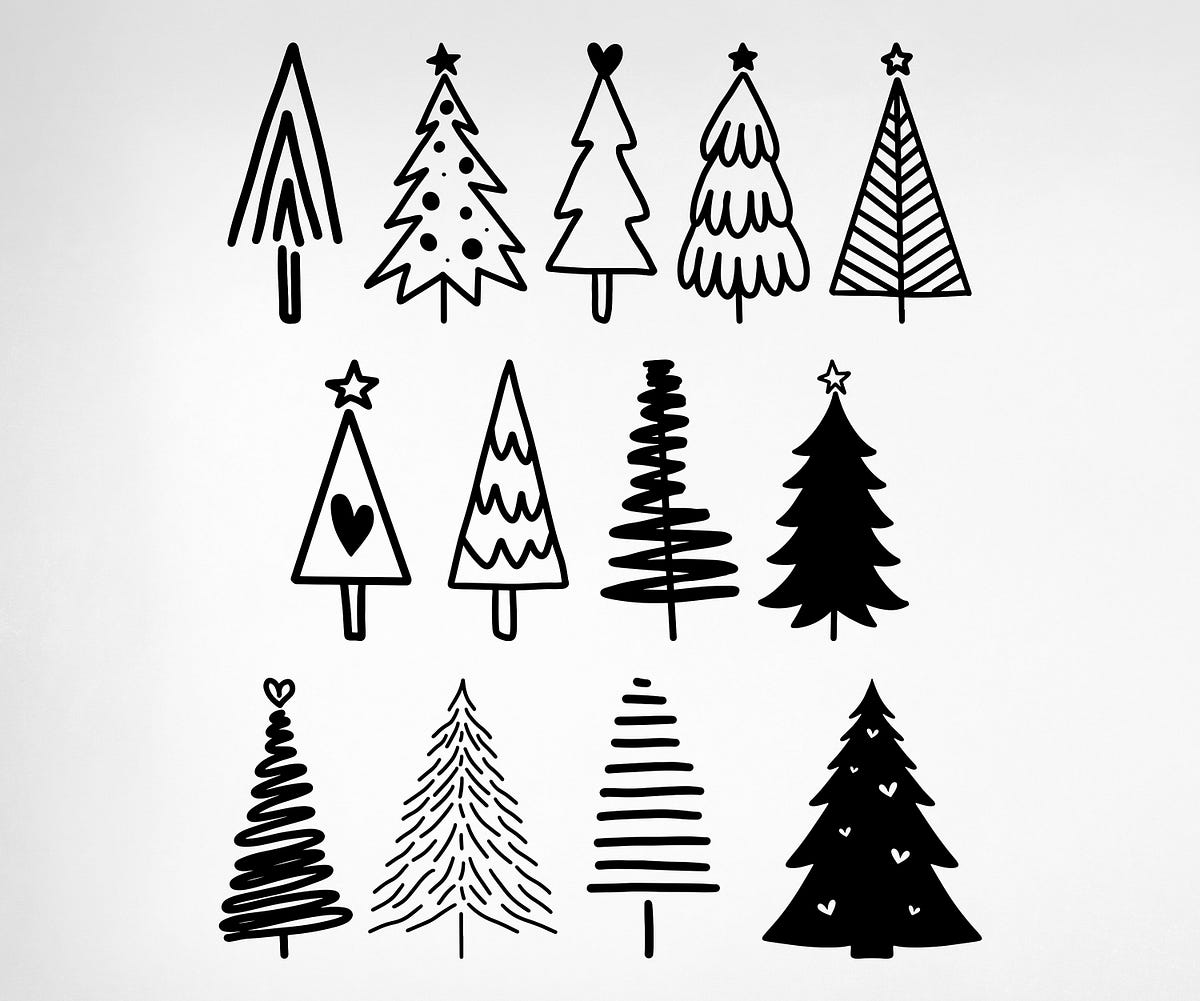 Christmas Tree Svg Bundle, Christmas Svg, Christmas Tree Svg, Merry ...