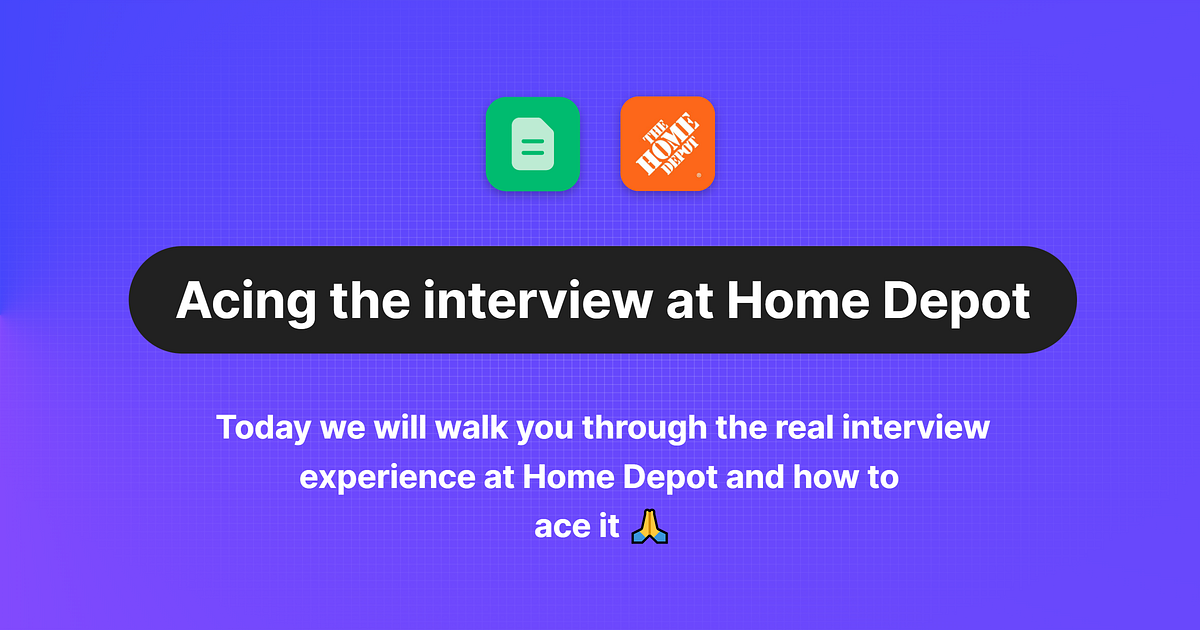 How to Ace the Home Depot Interview Insights from an ExHome Depot Recruiter by Marcus Palmer