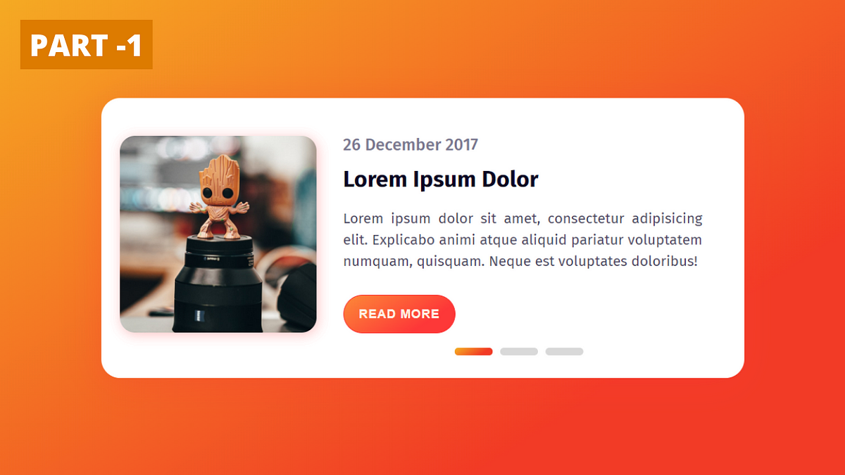 Animated Slider Blog Card Using HTML & CSS | By CodingNepal | Medium