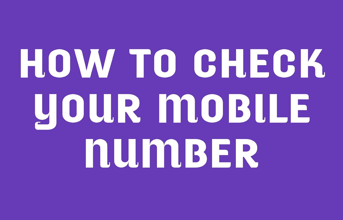 HOW TO CHECK YOUR MOBILE NUMBER IF JIO, AIRTEL, VODAPHONE by Danish