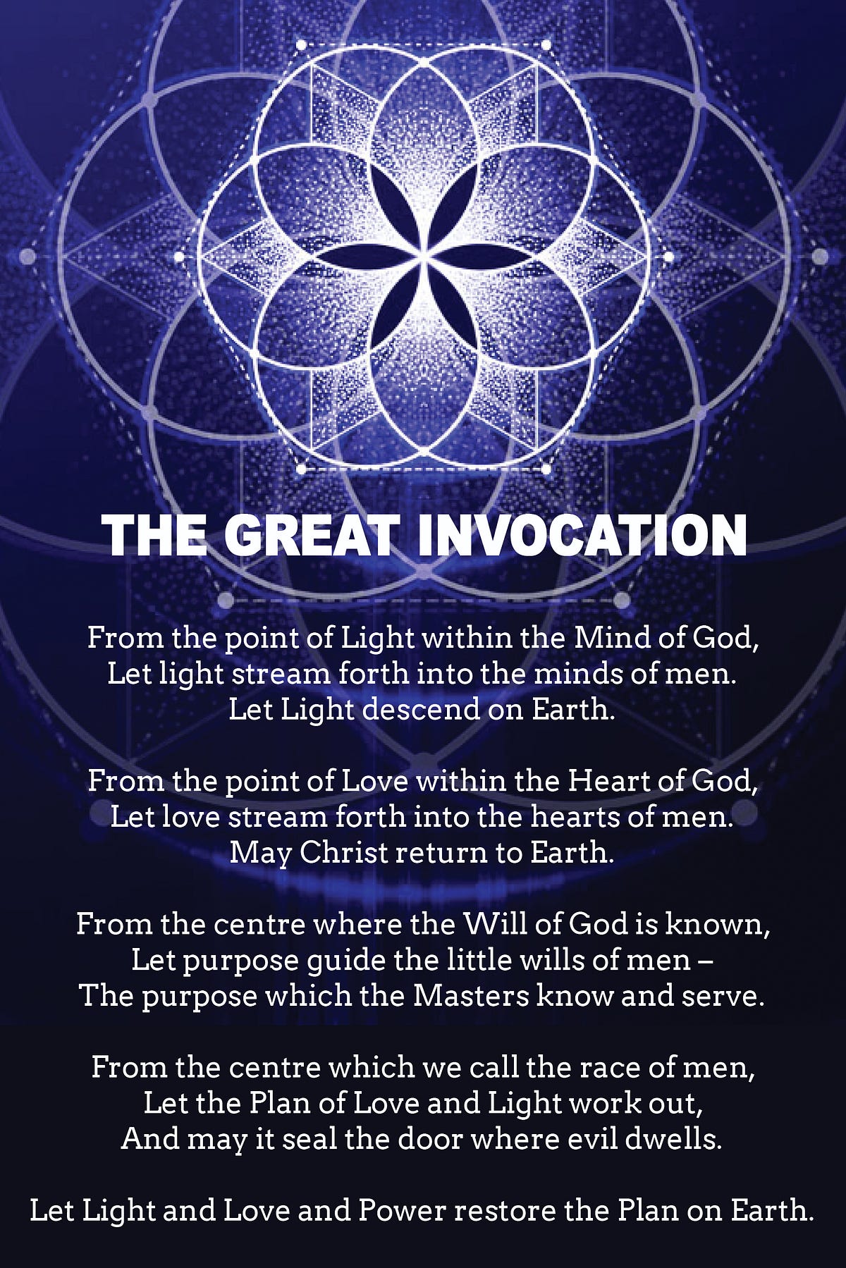 The Great Invocation — World Prayer by MystizenMagi Medium