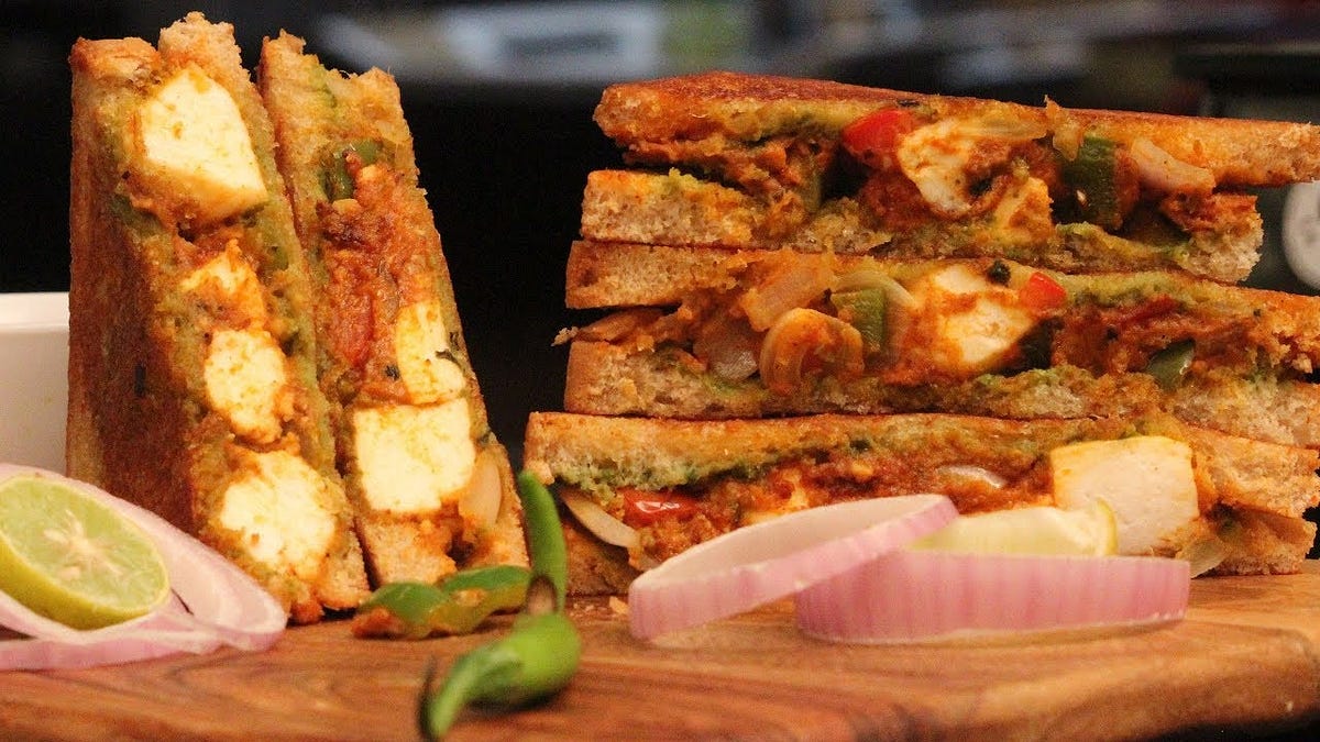 Vegetarian Indian Sandwich Recipes Flavors Of Indian Food Medium