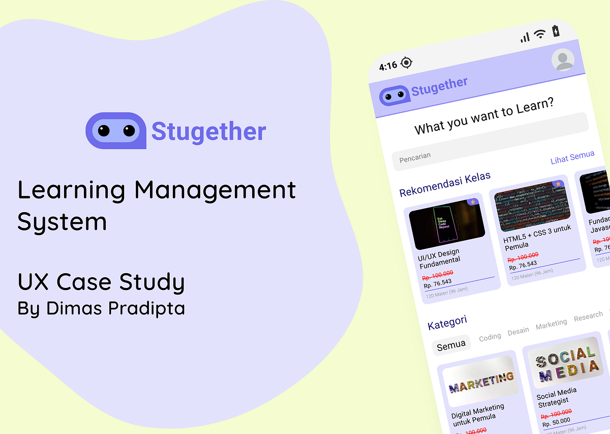 UI/UX Case Study —Learning Management System : Stugether | by Dimas ...