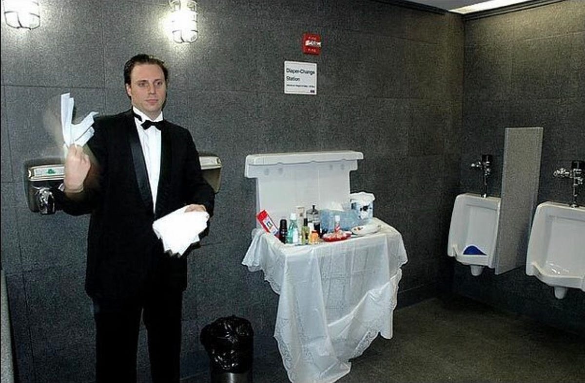 There Is No Valuable Customer Experience In Having A Bathroom Attendant