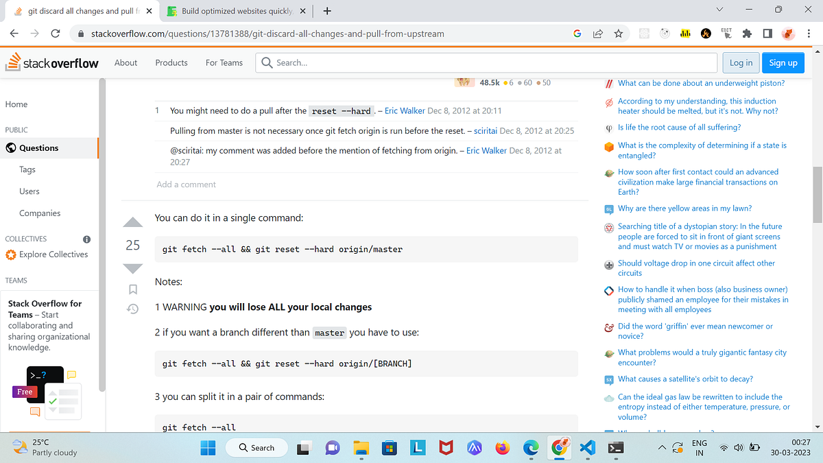 To Get Main Git Or Revert To Original Branch Biplavmazumdar5 gmail