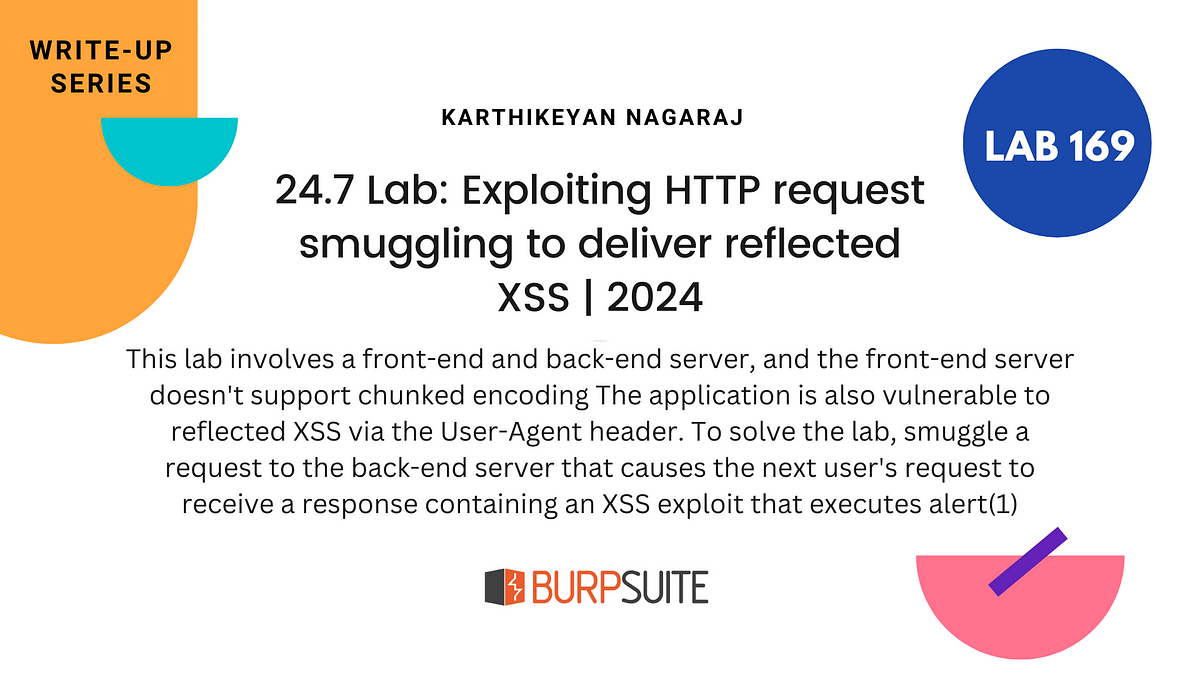 24.7 Lab: Exploiting HTTP request smuggling to deliver reflected XSS | 2024