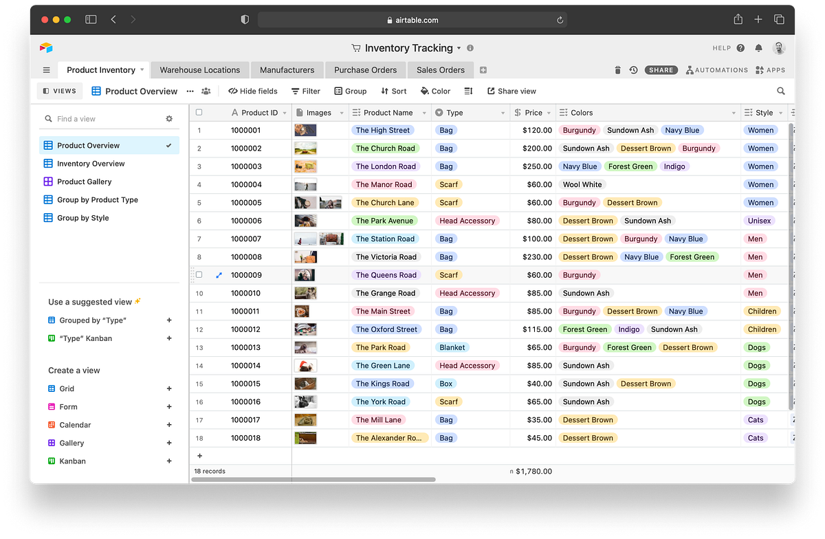 How to use Airtable for inventory management and tracking by Victor