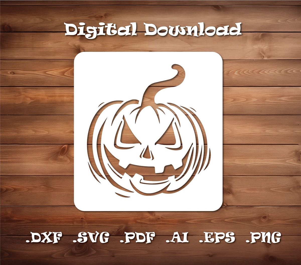 Halloween Pumpkin SVG, Instant Digital Download, Pumpkin Stencil