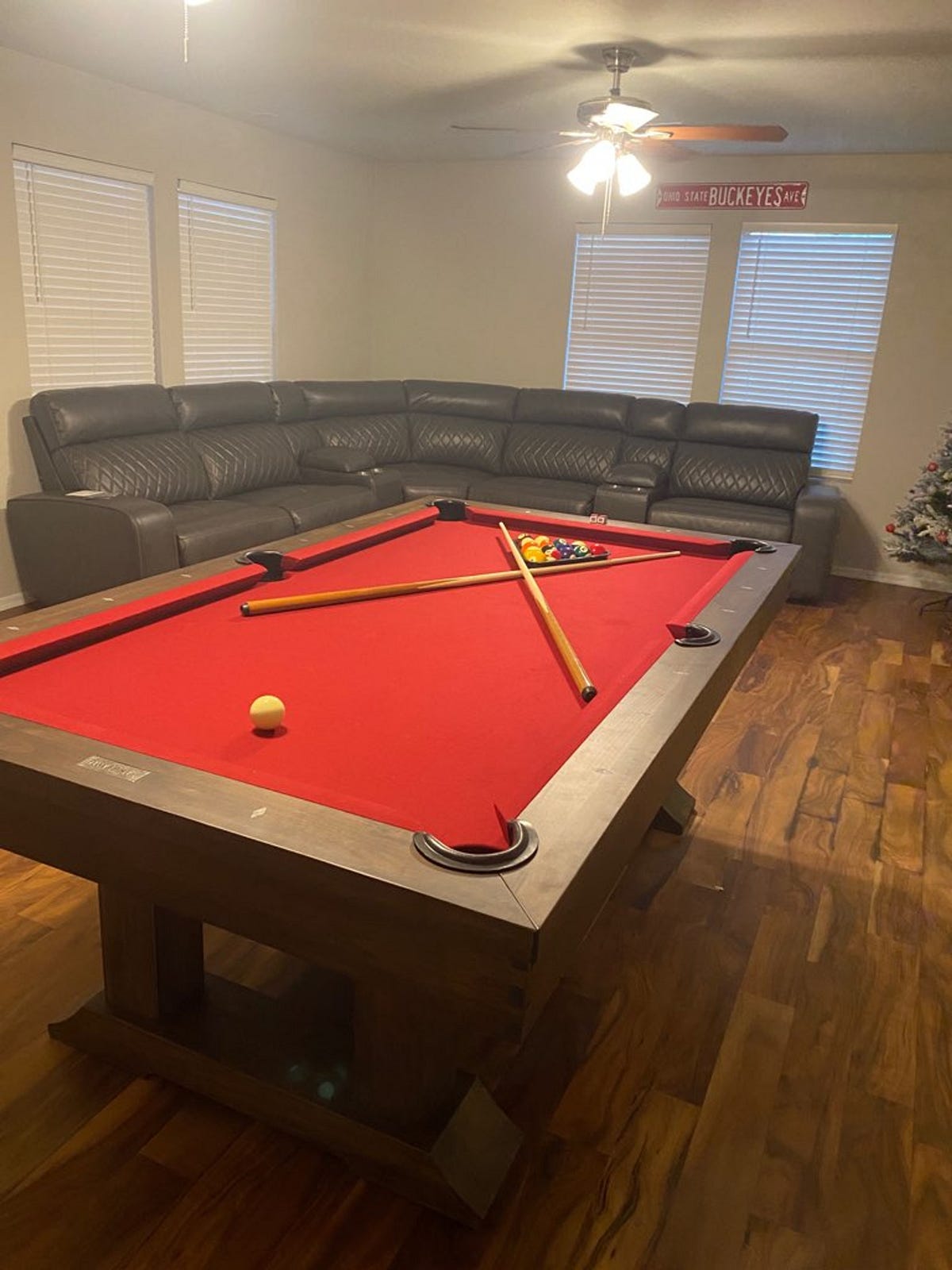 Plank and Hide Pool TableLucas Pool Table 7 Or 8 Foot Chestnut