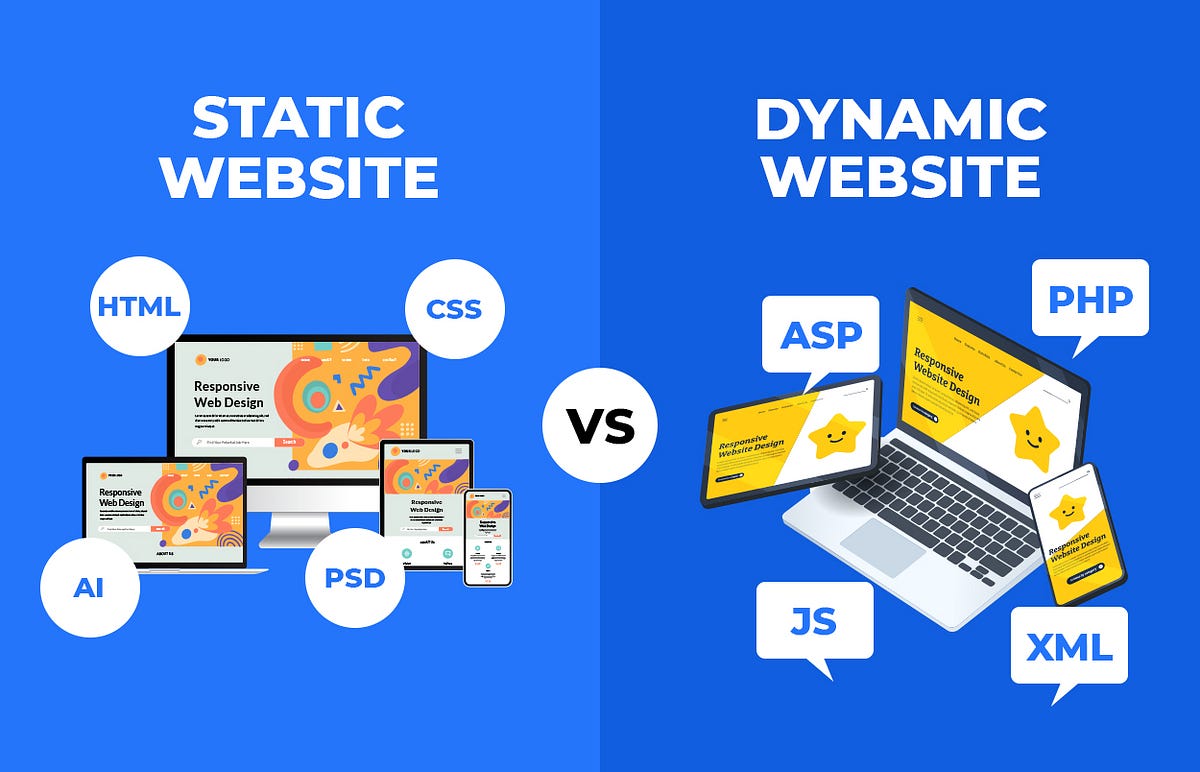 Static vs. dynamic websites: which one should you choose? | by ...
