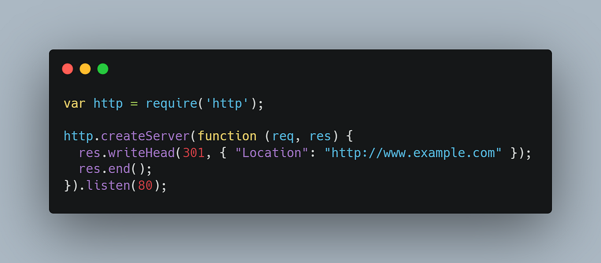 A Lazy Person’s Guide To Url Redirecton In NodeJS | by aj sood | Medium