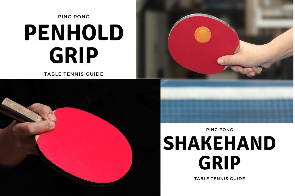 Table Tennis Penhold vs Shakehand — Types of Grips and their