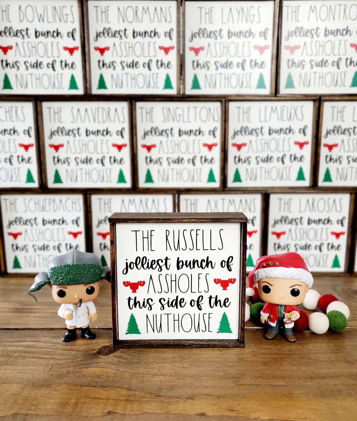 PERSONALIZED jolliest bunch of Christmas Vacation sign, coffee bar ...
