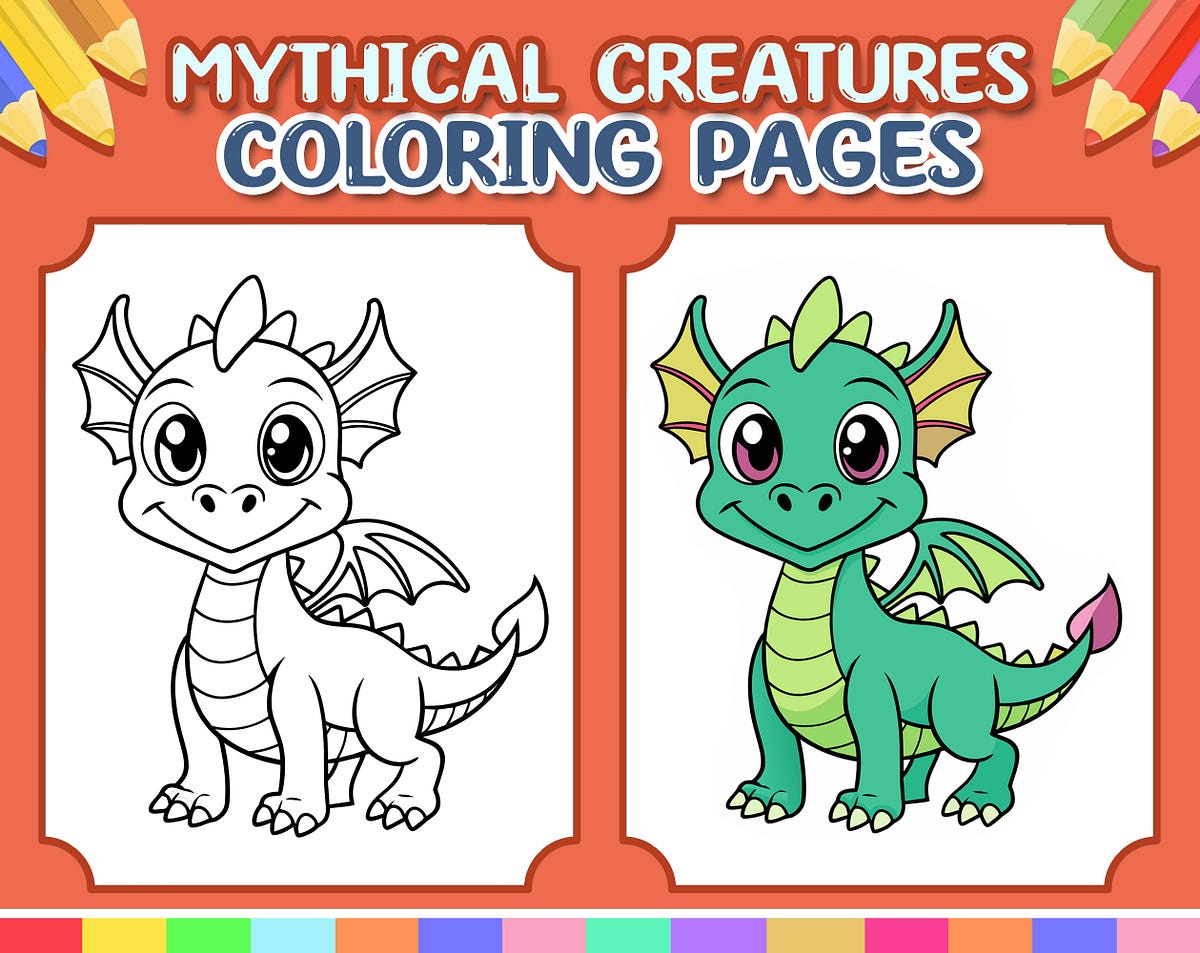 The Magical World of Printable Mythical Creatures Coloring Pages ...