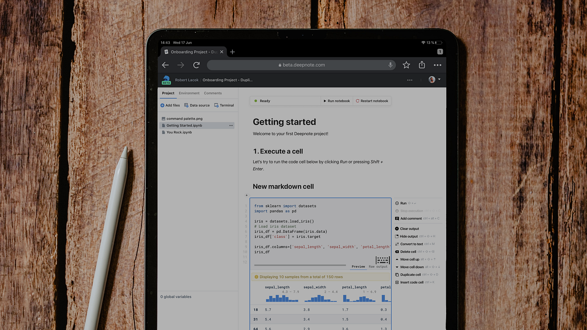 Jupyter notebooks for iPad. Apple iPads are quickly a… by
