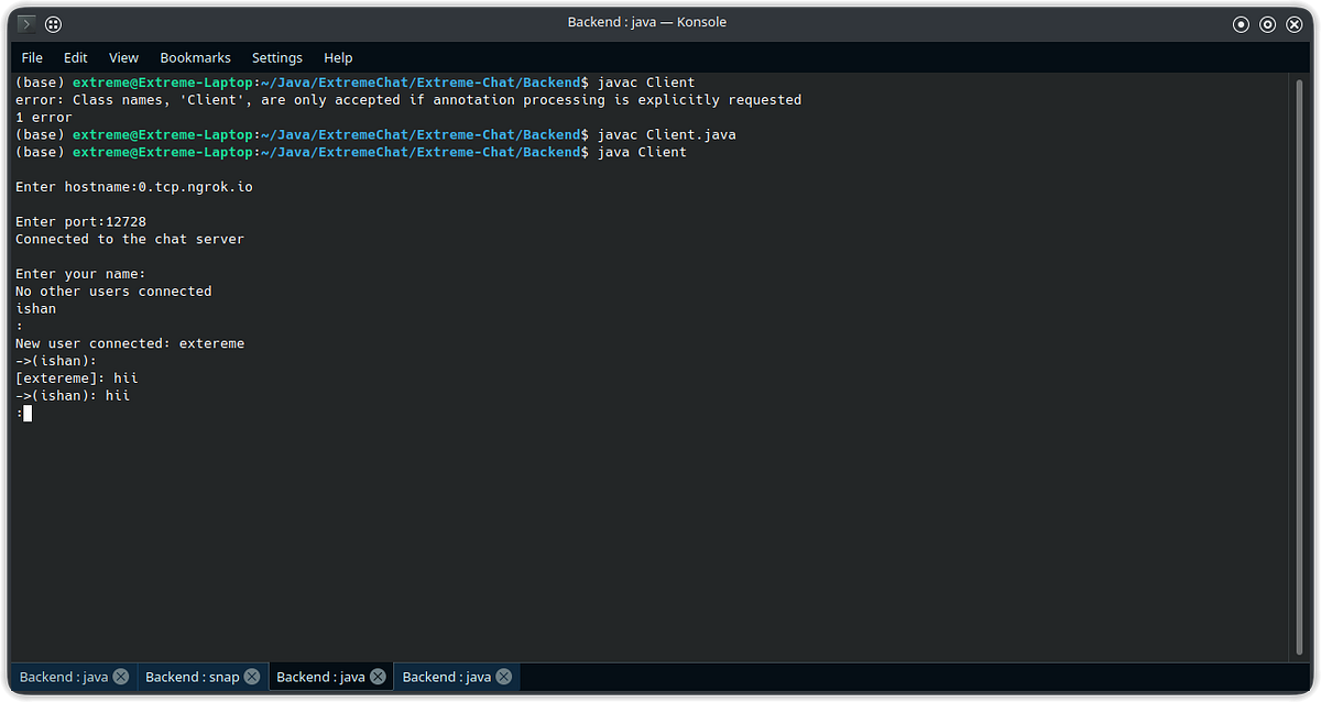 Chat Application using JAVA Sockets with steps to connect over by Ishan Mishra Medium