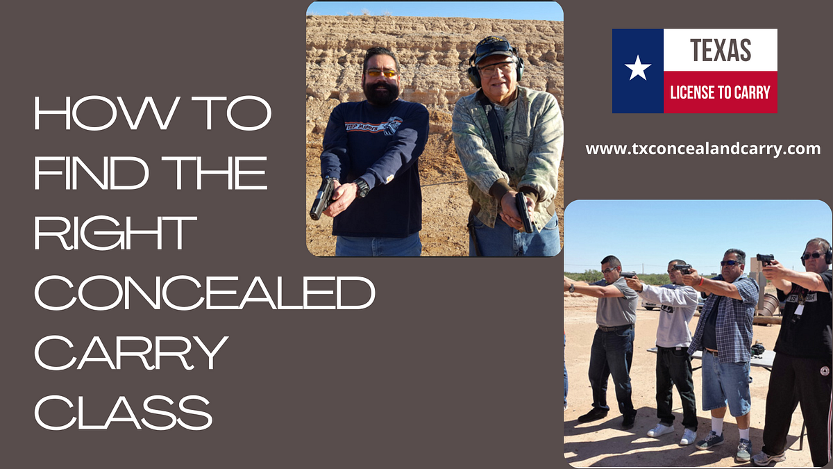 How to Find the Right Concealed Carry Class by Texas Conceal and