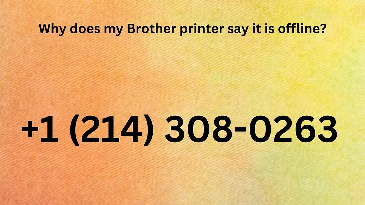 Why does my Brother printer say it is offline? by Olivmun Jun, 2024