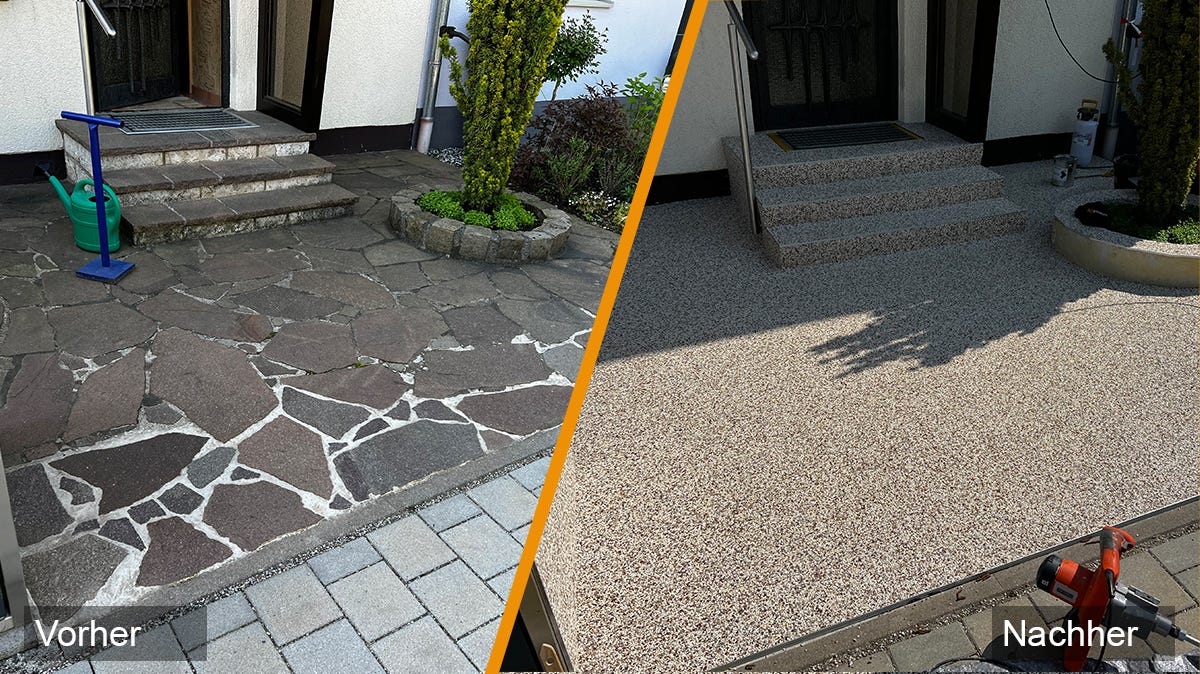 Lohnt sich ein Steinteppich für den Eingangsbereich in Hesse?