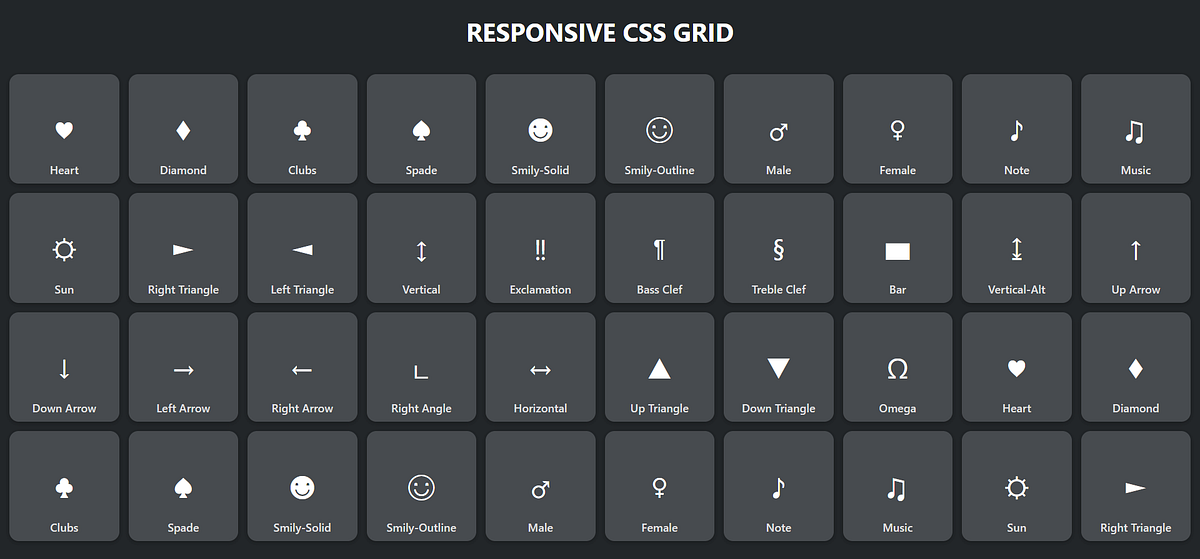 Creating Responsive Grids of Cards with fixed Aspect-Ratio without CSS ...