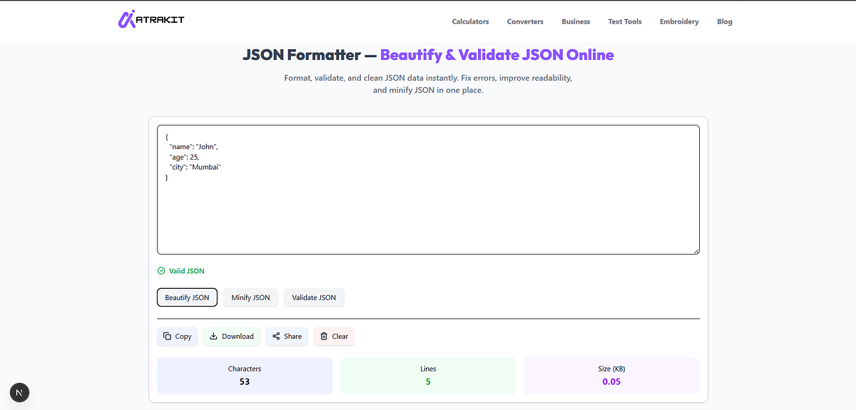 JSON Formatter: How to Format and Beautify JSON Online Easily | by ...