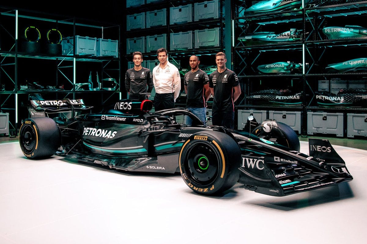 Mercedes Launches New F1 Car W14 with Bold Livery and Advanced