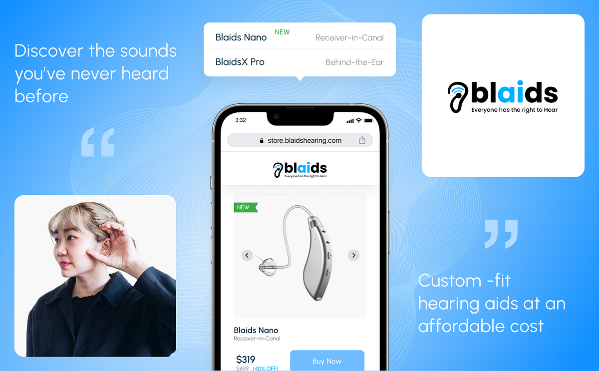 Redefining the Digital Experience for BlaidsHearing-A new aged Holistic Ear Care