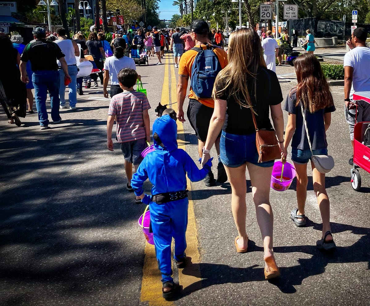 Getting to Know St Petersburg. With a crowd of thousands at Halloween