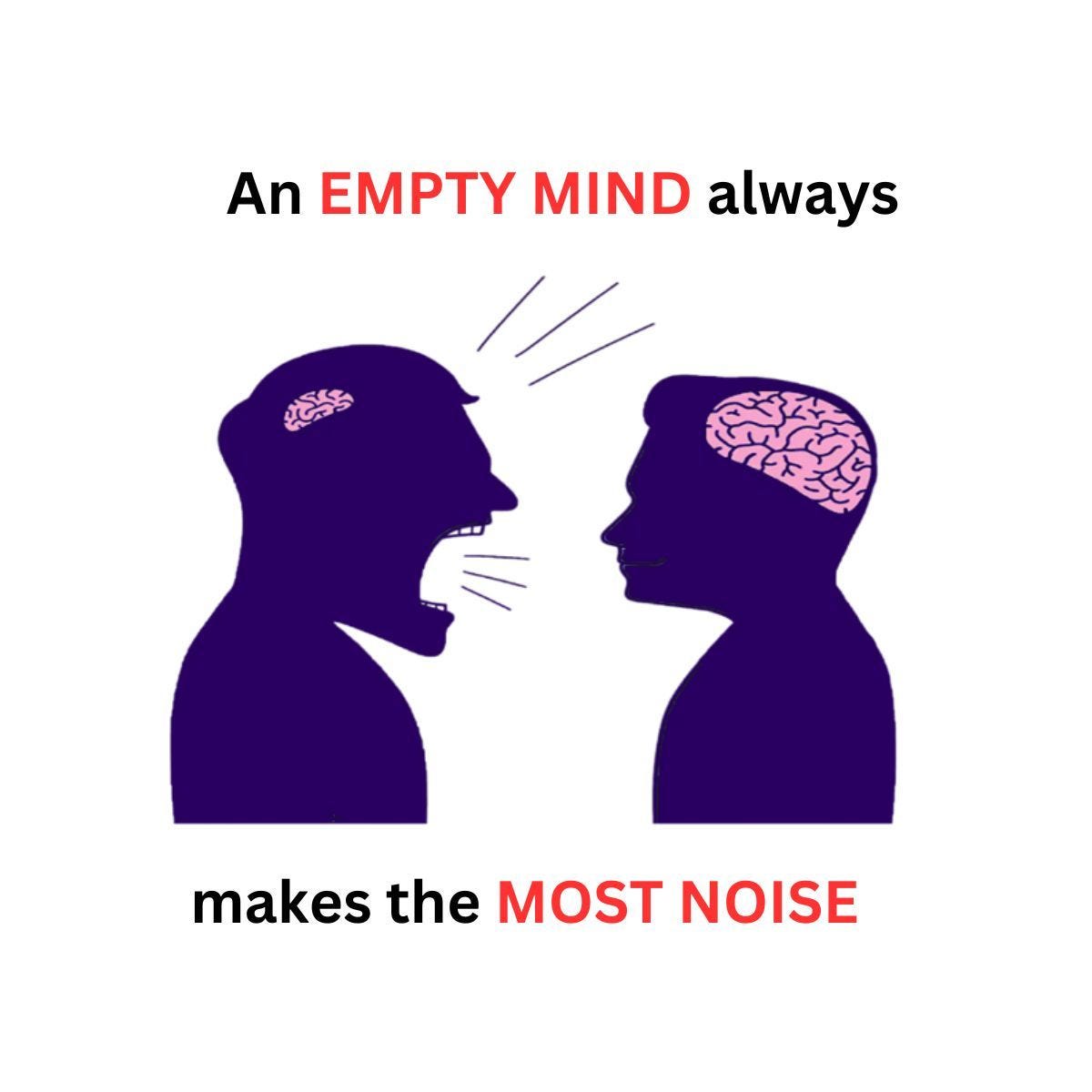 An Empty Mind. An empty mind always makes the most… by Ahmad J. Naous