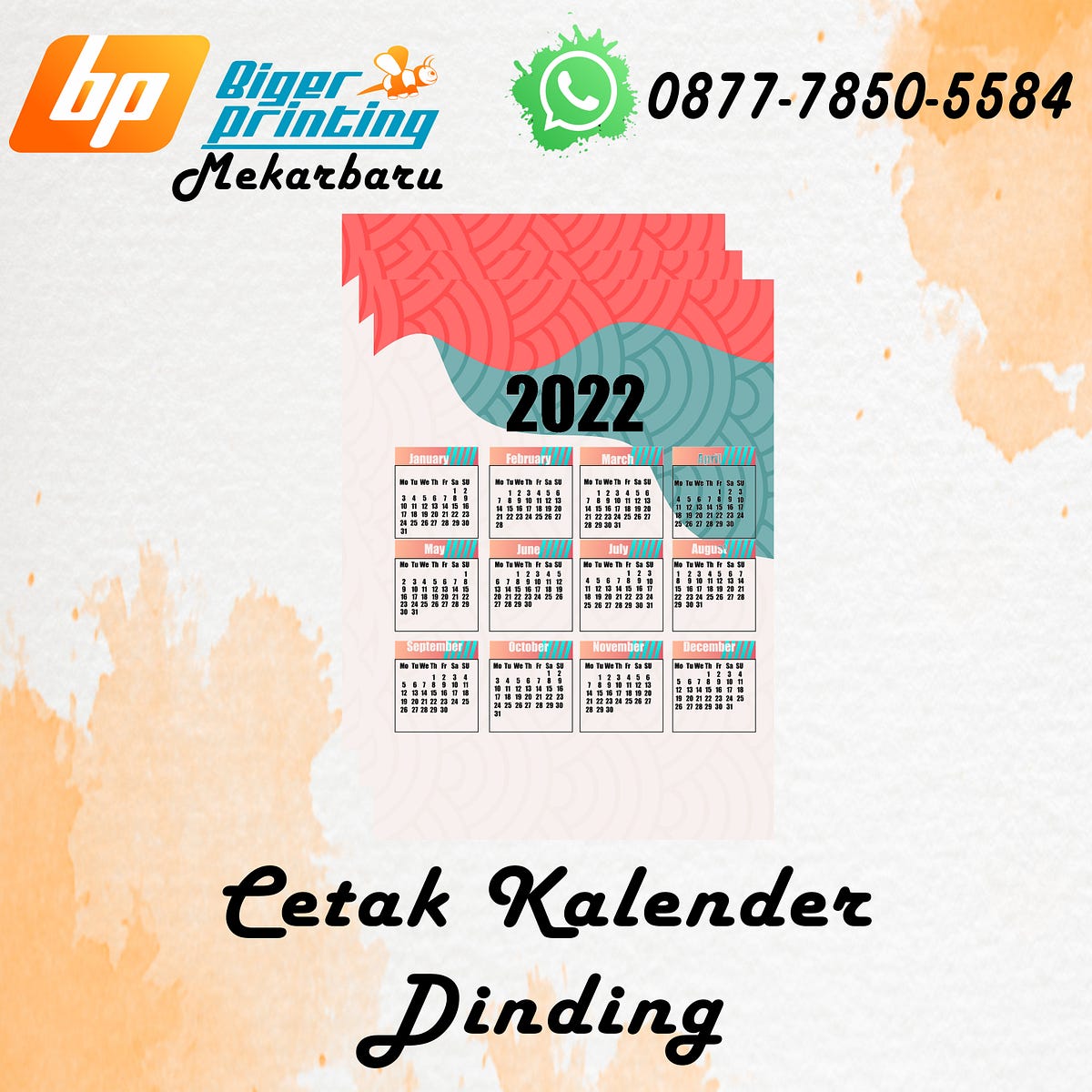 Cetak Kalender Dinding - percetakan kalender - Medium