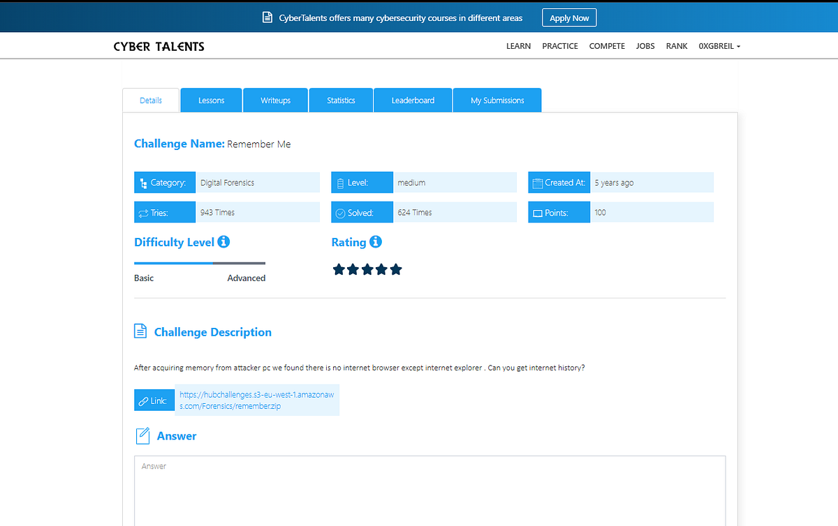 Remember Me — CyberTalents CTF | Digital Forensics Challenge | by ...