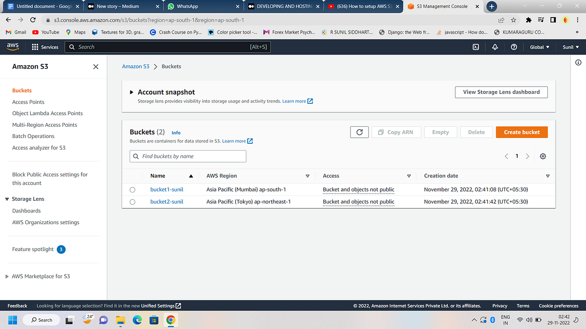 Create a S Bucket Replication in AWS. Sunilsiddharth Medium