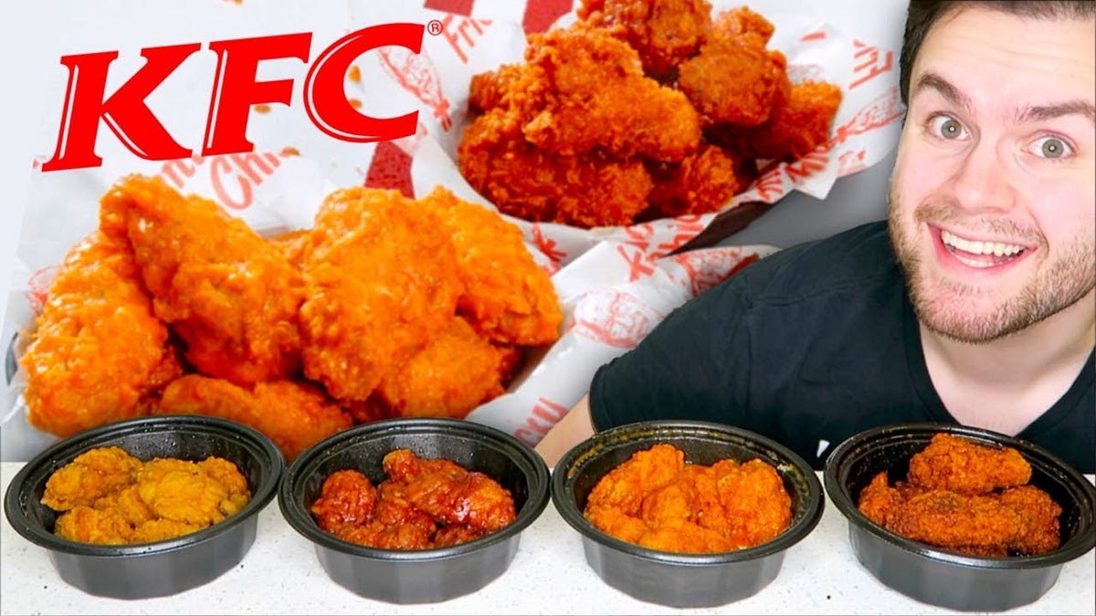 How many different flavors of chicken wings does KFC offer? by Brenda