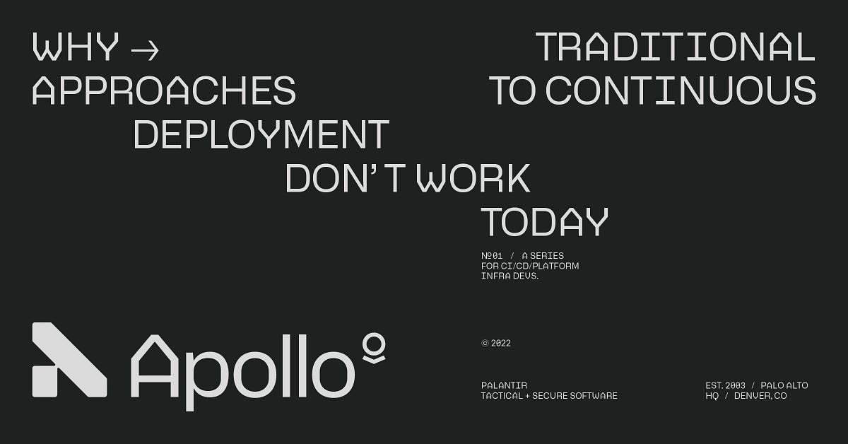 Why Traditional Continuous Deployment Approaches Don't Work | Palantir ...