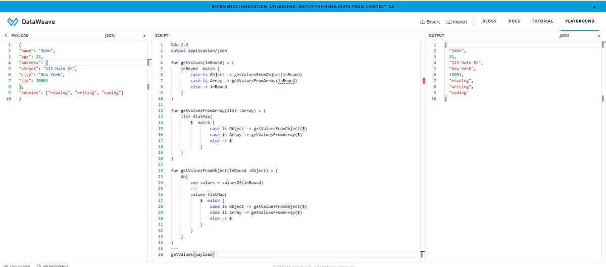 How to Extract All Values from a JSON Input in DataWeave 2.0 | by ...