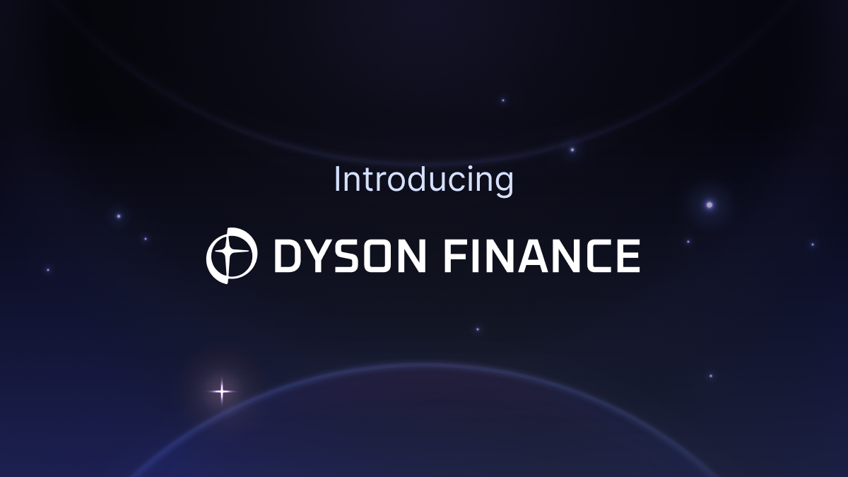 Introducing Dyson Finance DEX Liquidity Democratized for Retail
