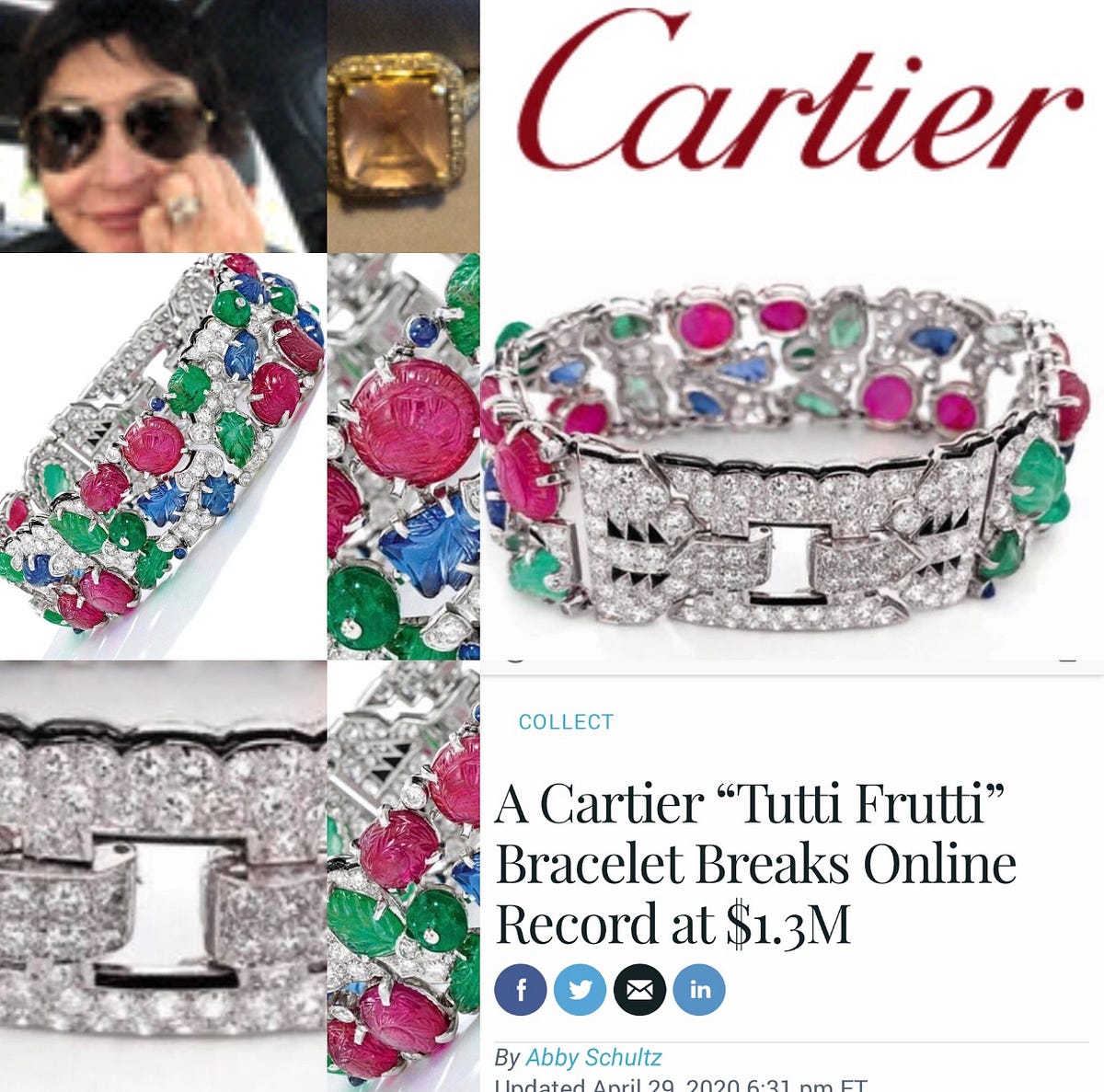 6/9/20. Cartier's Tutti Frutti Bracelet… | by Vivian Kelly | Medium