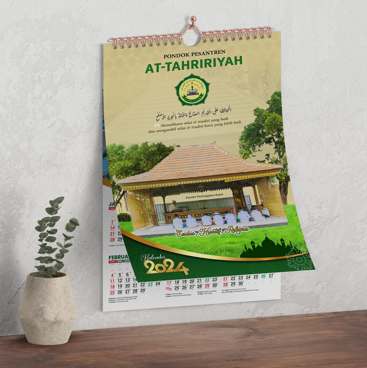 Agency desain dan Cetak Kalender Custom Pondok Pesantren - Radit