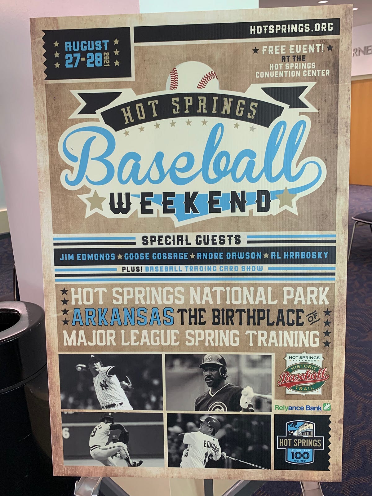 HOT SPRINGS BASEBALL HISTORY/PRESENT/FUTURE by Chuck Dudley