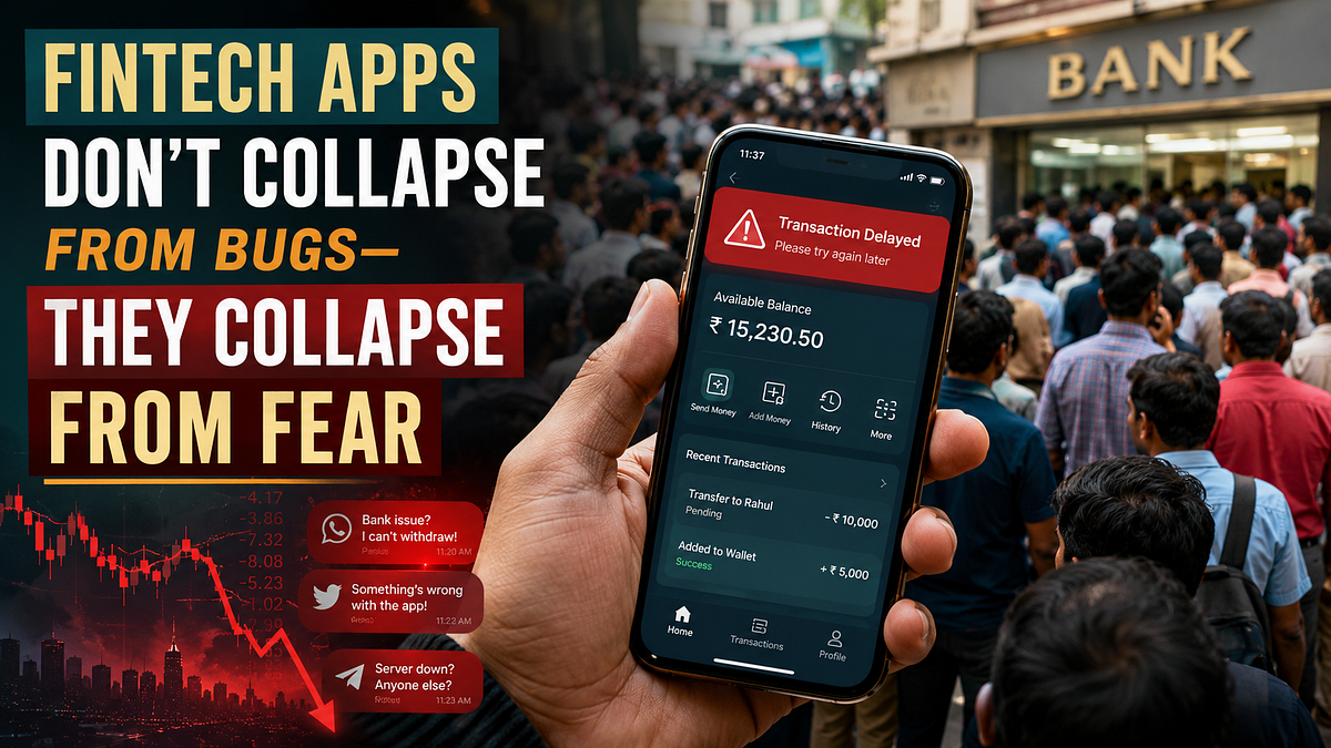 Fintech Apps Collapse Not From Bugs But From User Fear