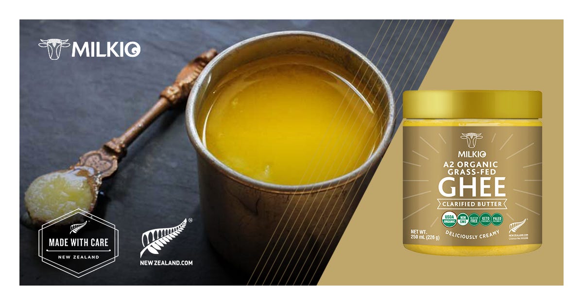 Why is ghee considered to be healthier than butter? by Milkio Foods
