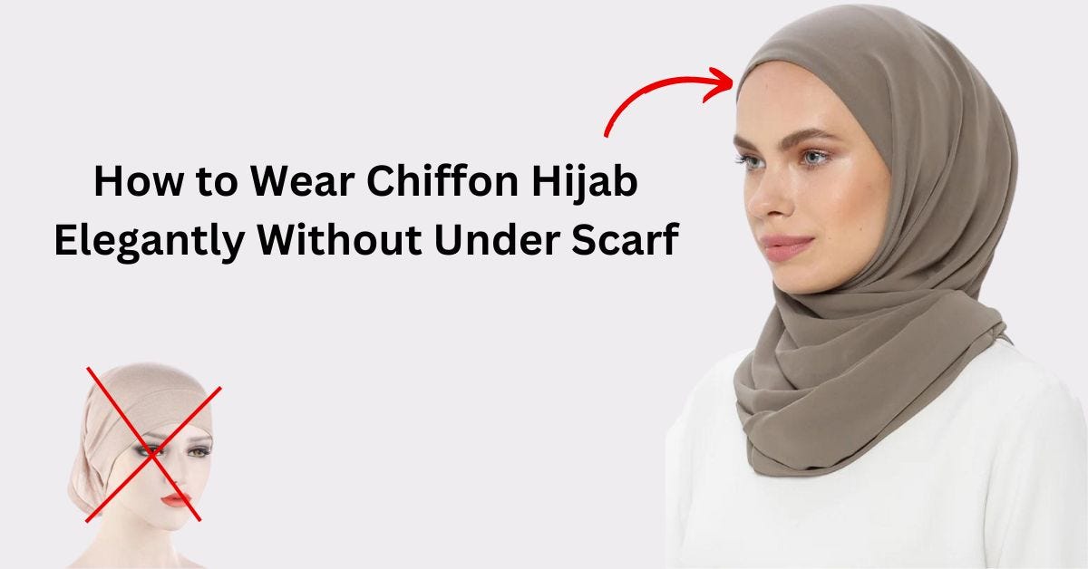 how to wear hijab without undercap