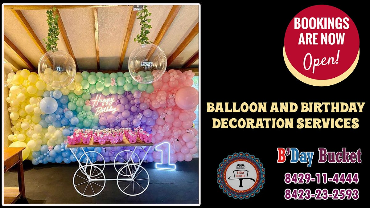 Birthday and Balloon Decoration in Lucknow Bdaybuckets Birthday