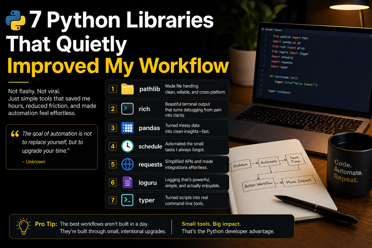 7 Python Libraries That Quietly Improved My Workflow | by Maria Ali ...