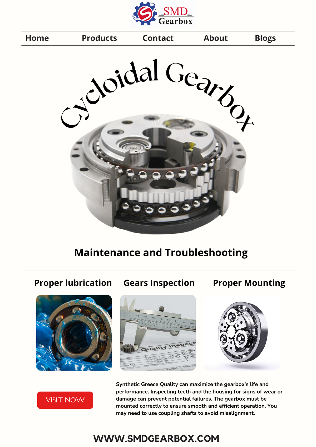 cyclGearbox Maintenance and Troubleshooting SMD Gearbox Sonal Medium