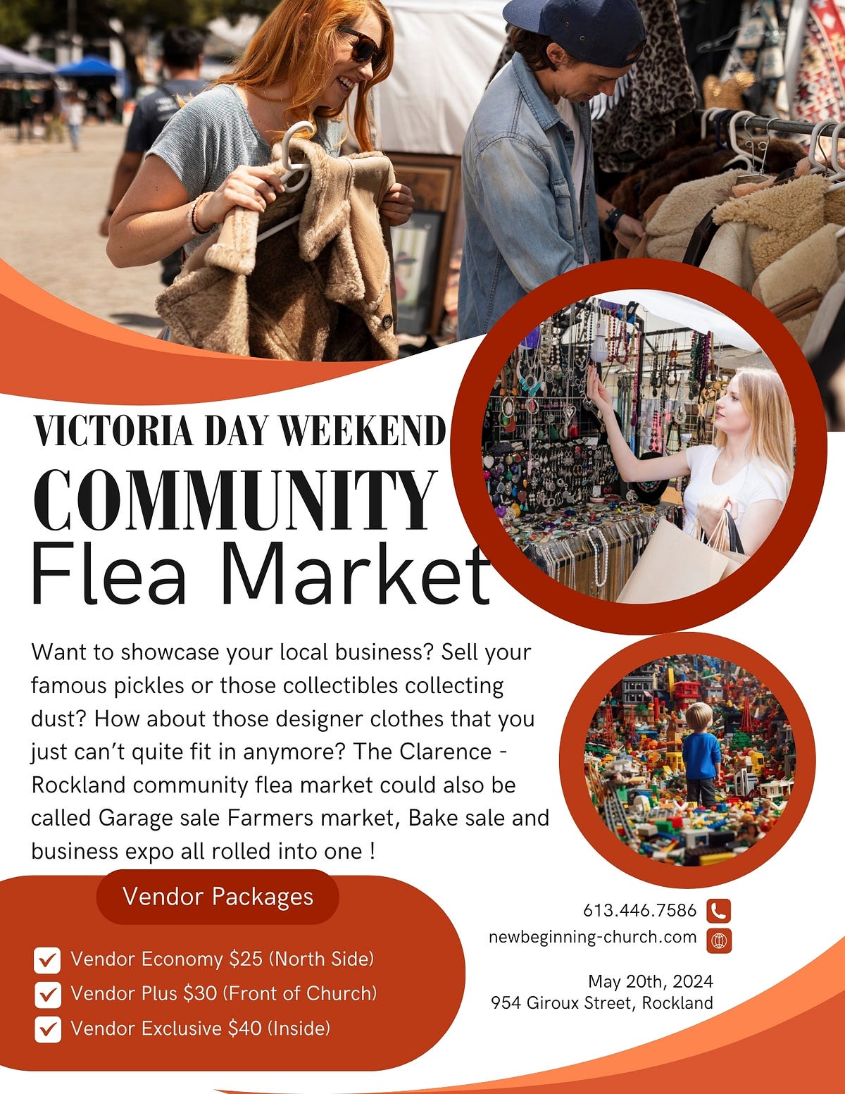 ClarenceRockland Community Flea Market for a Cause this Victoria Day