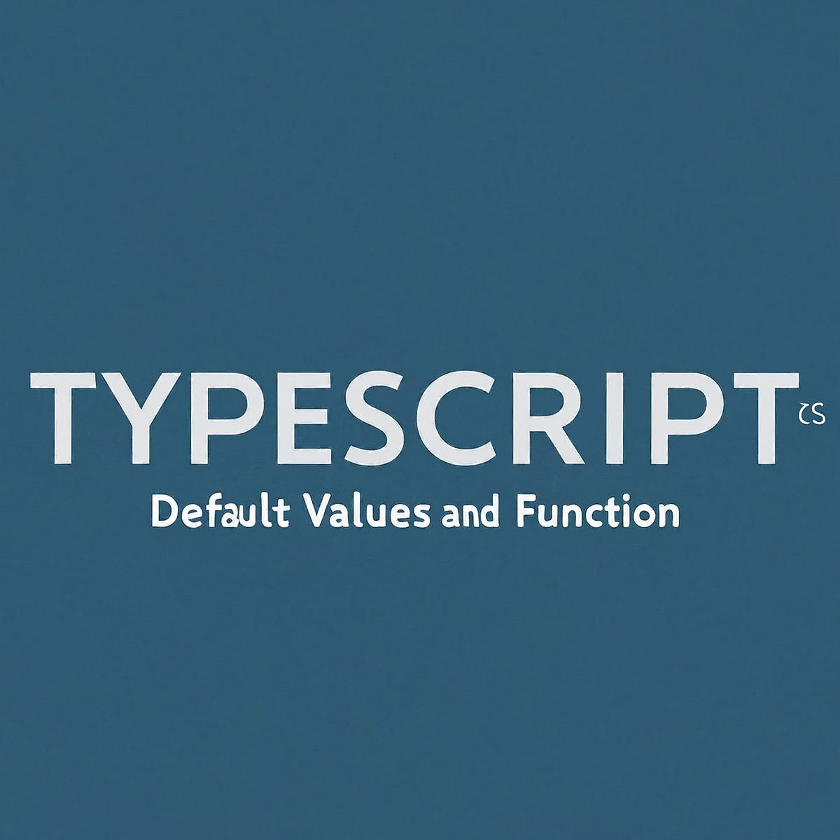 Simplifying TypeScript Functions with Default Parameter Values | by ...