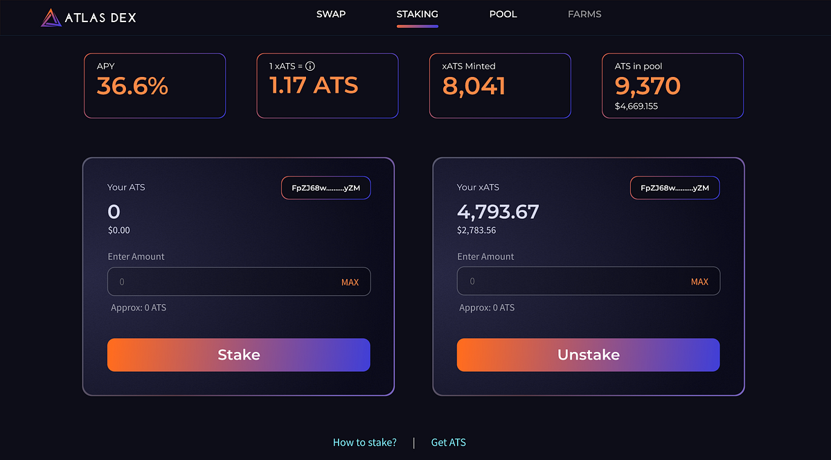 Atlas DEX is launching $ATS Staking | by Atlas DEX | Atlas DEX Education |  Medium